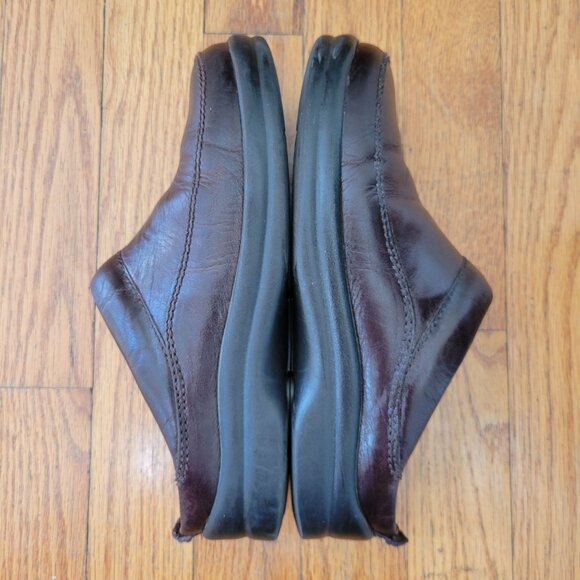 Footprints Birkenstock ALTON ASHBY Brown Leather 36 Mules Clogs 5 5.5 - Picture 6 of 8